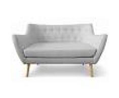 Molly REGALO CESTA NAVIDAD Sofa estilo nordico Molly 2 plaza tela gris