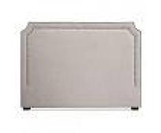 Milana REGALO CESTA NAVIDAD Cabecero Milana para cama de 150 cm tela beige