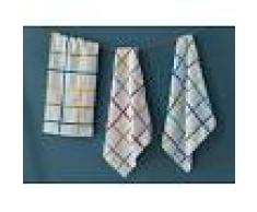 Bomdia Classic® 3 Paños de cocina de rizo a cuadros ofir 50x50 cm - Portugal Natura (KT134)