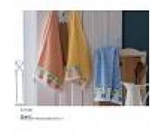 Bomdia Classic® 3 Paños de cocina rizo 50x50 cm color azul naranja amarillo (KT 136)