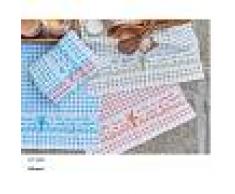 Bomdia Classic® 3 Paños de cocina rizo 50x50 cm color azul naranja verde (KT 146)