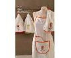 Bomdia Classic® Delantal / Agarrador / Paño de cocina - 320 gr./m2 marca BomDia (KT 111)