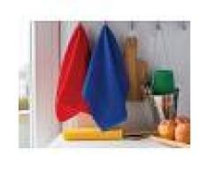 Bomdia Classic® 4 Paños de cocina de rizo 50x50 cm color azul, rojo, verde amarillo - BomDia (KT133)