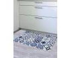 Venca Alfombra decorativa cocina efecto baldosas azul