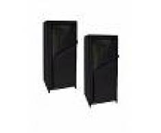 Jocca Armario multiusos de tela set 2 unidades negro UNI
