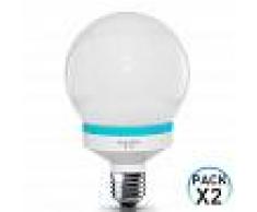 Orion91 Pack 2 Bombillas CFL Bajo consumo Globo E27 20W