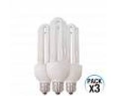 Orion91 Pack 3 Bombillas CFL Bajo Consumo Mini 3U E27 20W