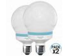 Orion91 Pack 2 Bombillas CFL Bajo Consumo Globo E27 20W