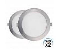 Orion91 Pack 2 Downlight LED Ultraslim Empotrable Redondo 16W 1400lm Ø21cm