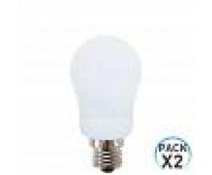 Orion91 Pack 2 Bombillas CFL Bajo Consumo Esférica E27 7W