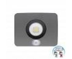 Orion91 Proyector LED 10W Ultraslim de Exterior IP65 con Sensor Crepúscular y Movimiento