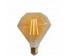 7hSevenOn Vintage Bombilla LED Diamante E27 6W Equi.40W 500lm Vintage Regulable Gold 15000H