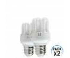 Orion91 Pack 2 Bombillas CFL Bajo Consumo Mini 6U E27 11W