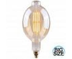 7hSevenOn Vintage Bombilla LED BT180 Gigante E27 8W Equi.40W 500lm Vintage Regulable Gold 15000H