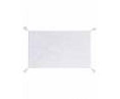benuta PLUS Alfombrilla de baño Flora Crema 70x120 cm - Alfombra para cuarto de baño