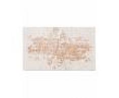 benuta PLUS Alfombrilla de baño Luis Beige/Cobre 80x150 cm - Alfombra para cuarto de baño
