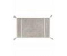 benuta PLUS Alfombrilla de baño Dust Gris claro 70x120 cm - Alfombra para cuarto de baño