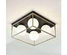 LINDBY Lámpara de techo Aloam con 4 bolas de cristal - LINDBY