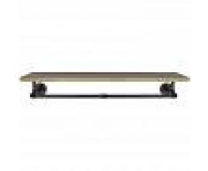 INSMA Estante de ropa de tubo de pared industrial retro estantes de madera