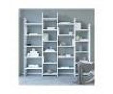 HOMEMANIA Libreria Skyler Mueble de Pared - Estanteria para Libros - con