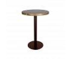 MUEBLES MARIETA Mesa Sion Óxido Alta - ø80cm x 110cm - MUEBLES MARIETA