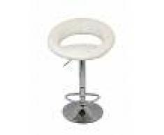 La Silla Española - Taburete con Asiento Redondo, Piel_sintética,