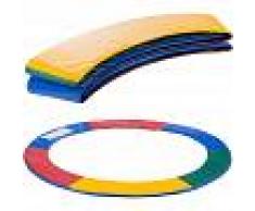 Arebos Almohadillas de seguridad Cojín Trampolín 244cm Multicolor