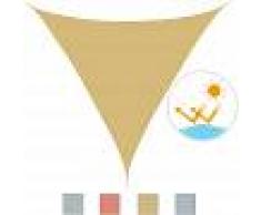 Outsunny Toldo Vela Sombrilla Parasol Triangulo Tejido de Poliester 185