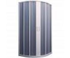 IDRALITE Cabina de Ducha en PVC 70x90CM H185 plegable Semicircular con Apertura
