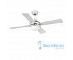 FARO Ventilador de techo Faro Barcelona 33699 MINI ICARIA niquel mate/gris