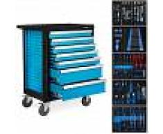 EBERTH Carro de herramientas (7 Cajones con rodamientos de bolas, bloqueable,