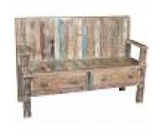 BISCOTTINI Banco en madera de teca reciclada - BISCOTTINI