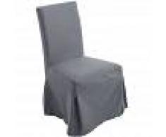 TIMWOOD EXPERIENCE Silla de Comedor Hussel con Funda de Tela Extraíble Gris oscuro