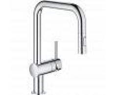 Grohe Minta Mezclador monomando de fregadero con caño en U y rociador