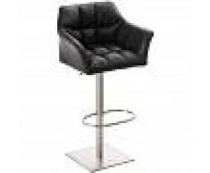 BAUWERK MANUFACTURE Taburete de bar Damaso Negro Acero inoxidable - BAUWERK MANUFACTURE