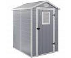 HABITAT ET JARDIN Caseta de jardín Texas - 2.47 m² - 190 x 130 x 203 cm- Gris - HABITAT