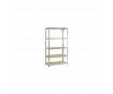 IRONSIDE Estanteria Metalica 5 Estantes De Madera - IRONSIDE