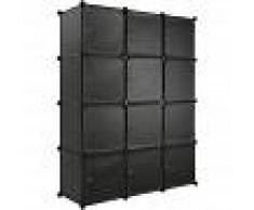 TECTAKE Estantería Katja - estantería modular multifuncional, mueble con
