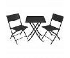 TECTAKE Conjunto de ratán Trevi - mueble de exterior de poli ratán, muebles de