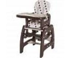HOMCOM Trona para Bebé Multifuncional Convertible en Silla Mecedora y