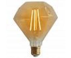 ORION91 Bombilla LED Diamante E27 6W Equi.40W 500lm Vintage Regulable Gold