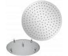 EYEPOWER Alcachofa de Ducha fija ultra delgada Redonda 50Ø cm efecto lluvia