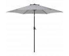 BELIANI Sombrilla de jardín gris oscuro Ø270 cm VARESE - BELIANI