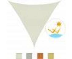 Outsunny Toldo Vela Sombrilla Parasol Triangulo Tejido de Poliester