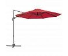 TECTAKE Parasol Daria - parasol excéntrico de jardín, sombrilla metálica para