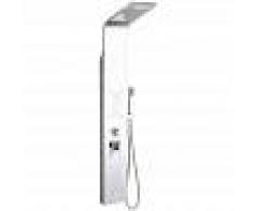 OOBEST Panel de Ducha de Acero Inoxidable,5 en 1 Columna Hidromasaje,Cabeza de