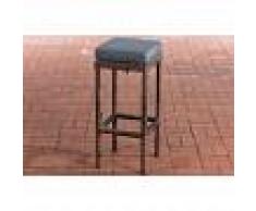 CLP Taburete Outdoor Alia 5mm Redondo/marrón moteado Gris hierro - CLP