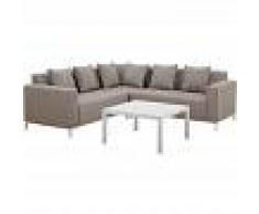 BELIANI Conjunto de muebles de jardín gris/beige BELIZE - BELIANI