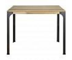 DS MUEBLES Mesa Bristol Alta Estilo Industrial Eco 59x115cm 108cm alto en madera