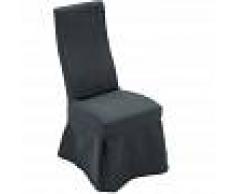 TIMWOOD EXPERIENCE Silla de Comedor Borkum con Funda Extraíble Gris oscuro - TIMWOOD